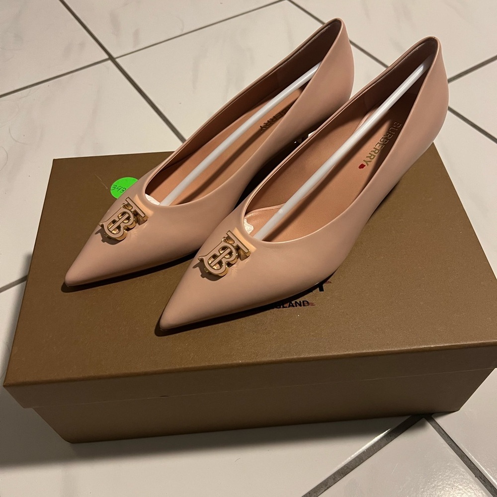 Burberry Pink Heels with Pointed Toe and Stiletto Heel